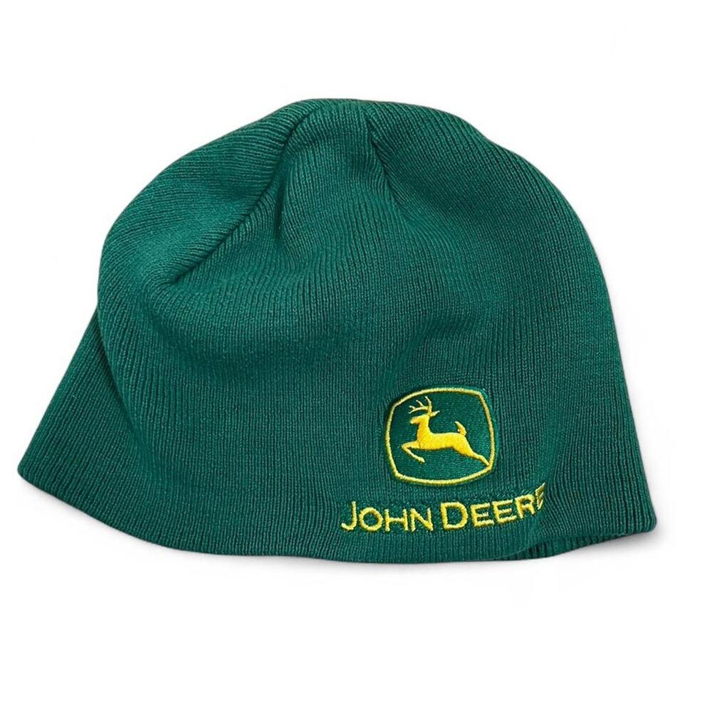 John deere green beanie